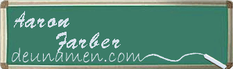 Aaron Farber Visitenkarte